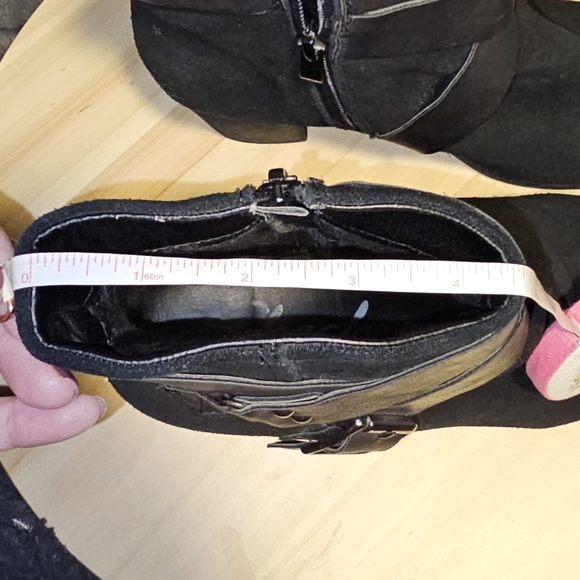 Sketchers Faux Suede Heeled Bootie with Faux Leather Wrapped Detail, Size 8 - Picture 12 of 12